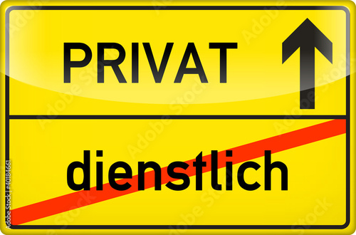 dienstlich vs. privat
