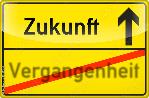 in die Zukunft blicken