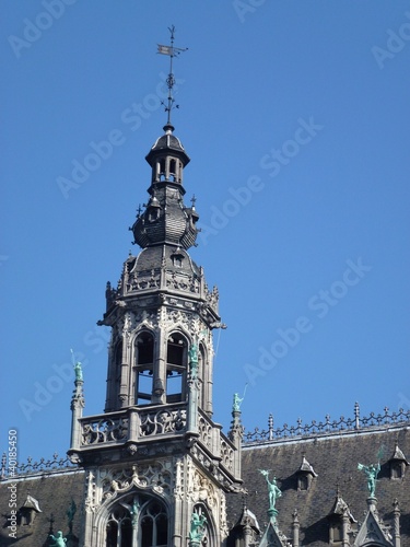 A detail of the Kings house on the grand place in Brussels