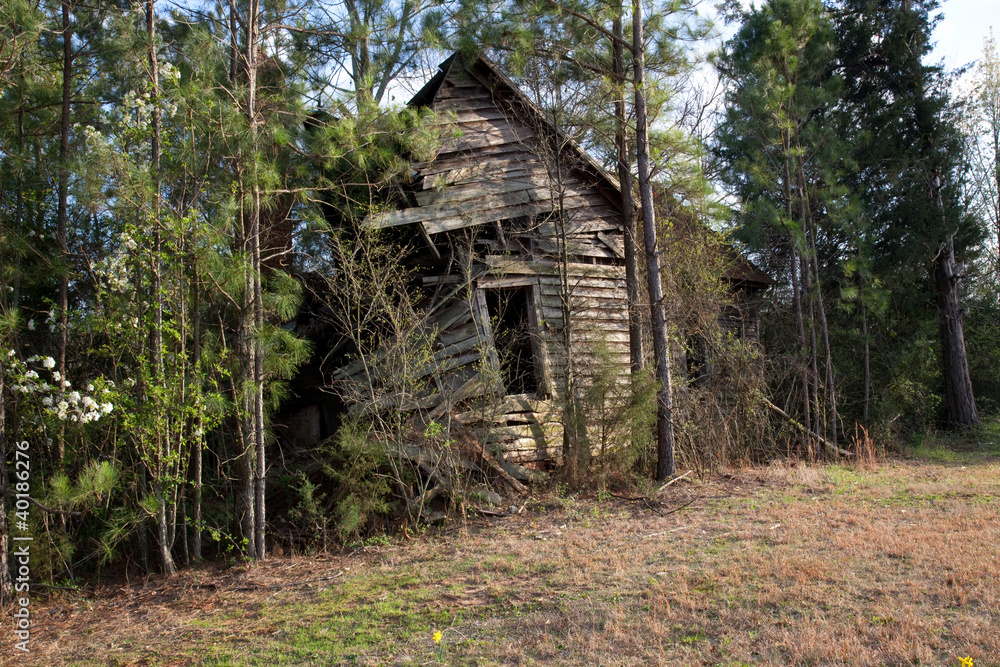Old broken down wooden building Old broken down wooden building