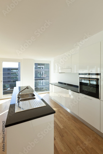 beautiful new apartment  interior  kitchen