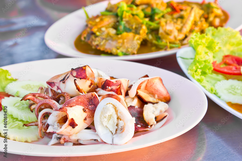 Grilled octopus. Grilled octopus.