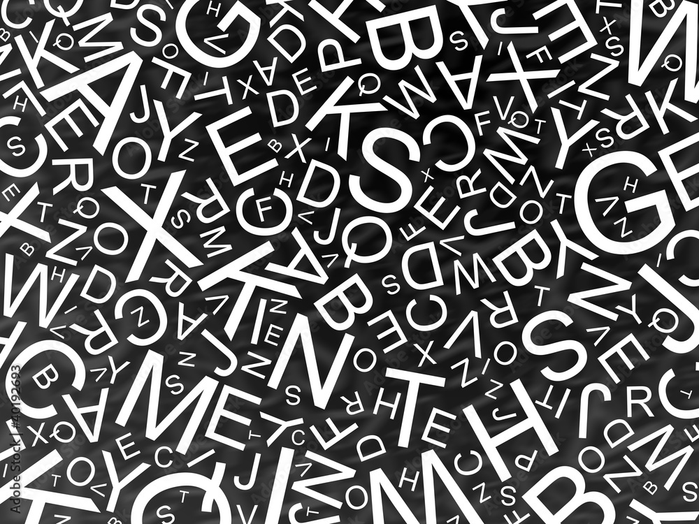 Alphabet - mélange de lettres Alphabet - mélange de lettres