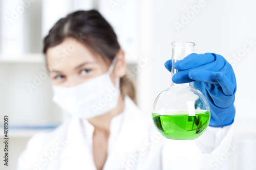 Obraz na płótnie portrait of chemist w salonie
