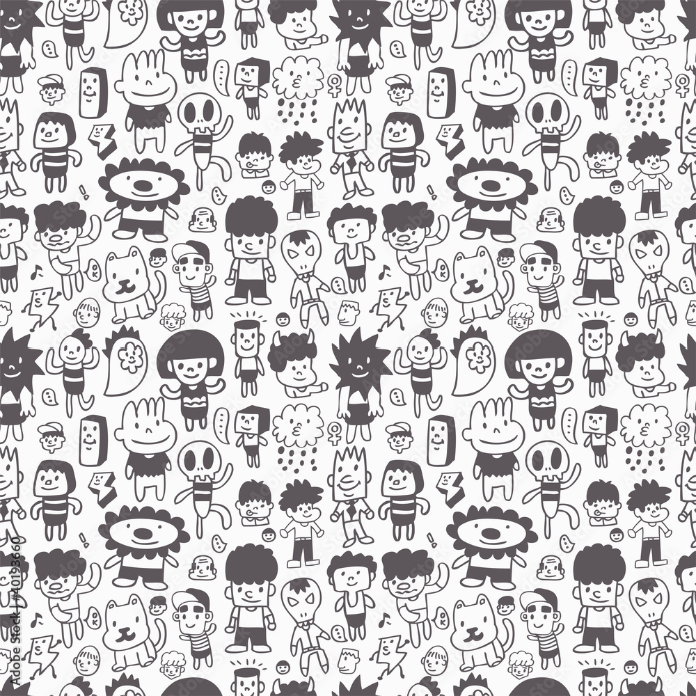 seamless cartoon pattern seamless cartoon pattern