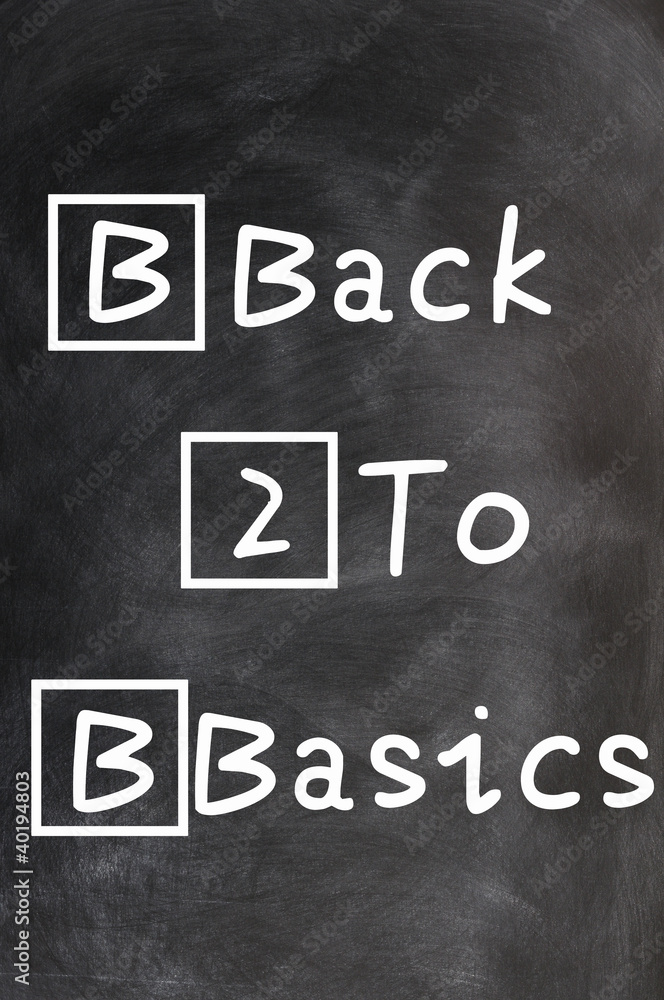 Fototapeta premium Back to Basics