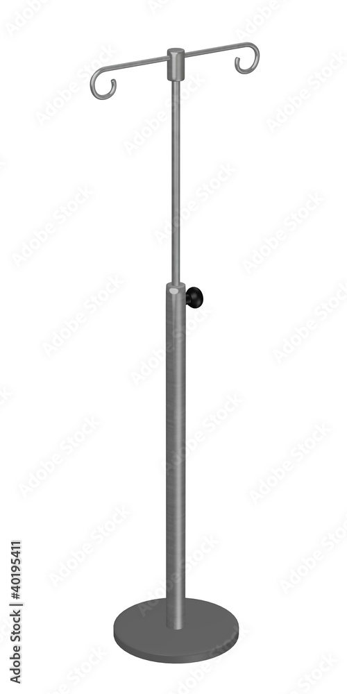 3d render of saline stand 3d render of saline stand