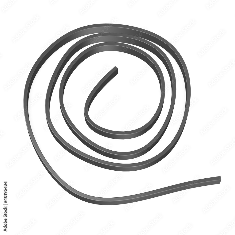 3d render of wire (from metal)