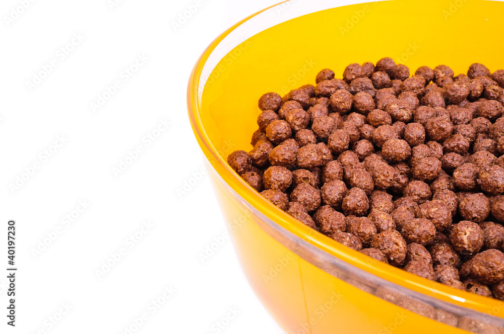 Breakfast cereals, chocolate balls Breakfast cereals, chocolate balls