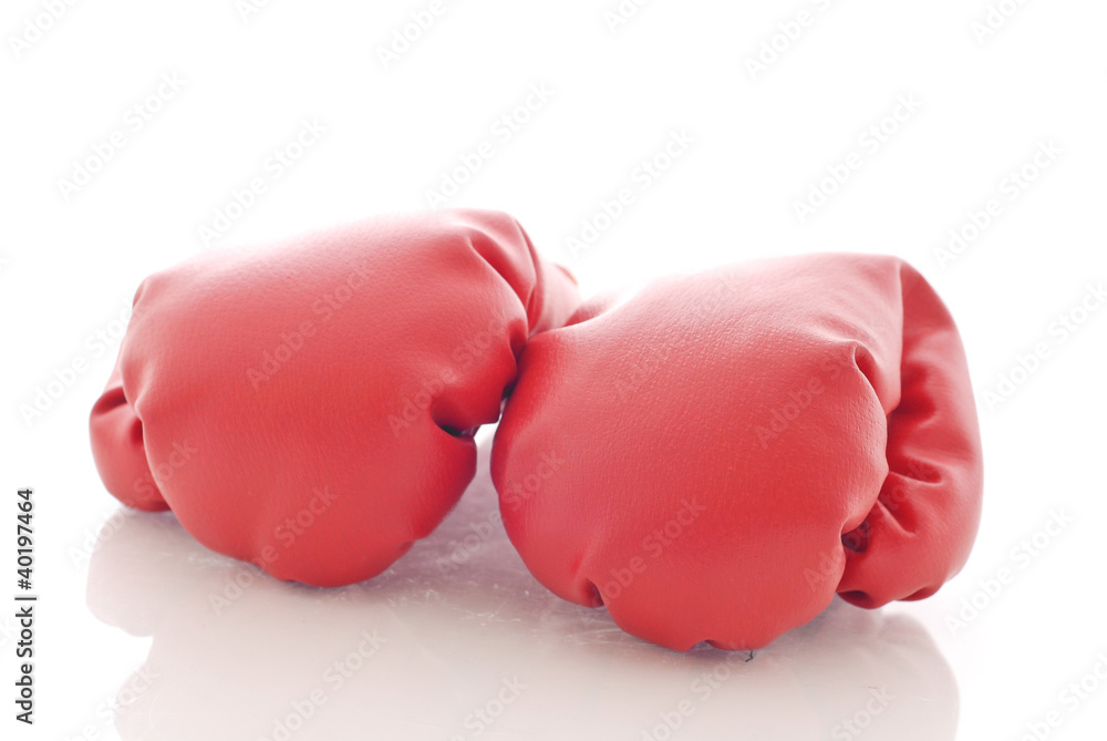 Two Boxing Gloves - obrazy, fototapety, plakaty 