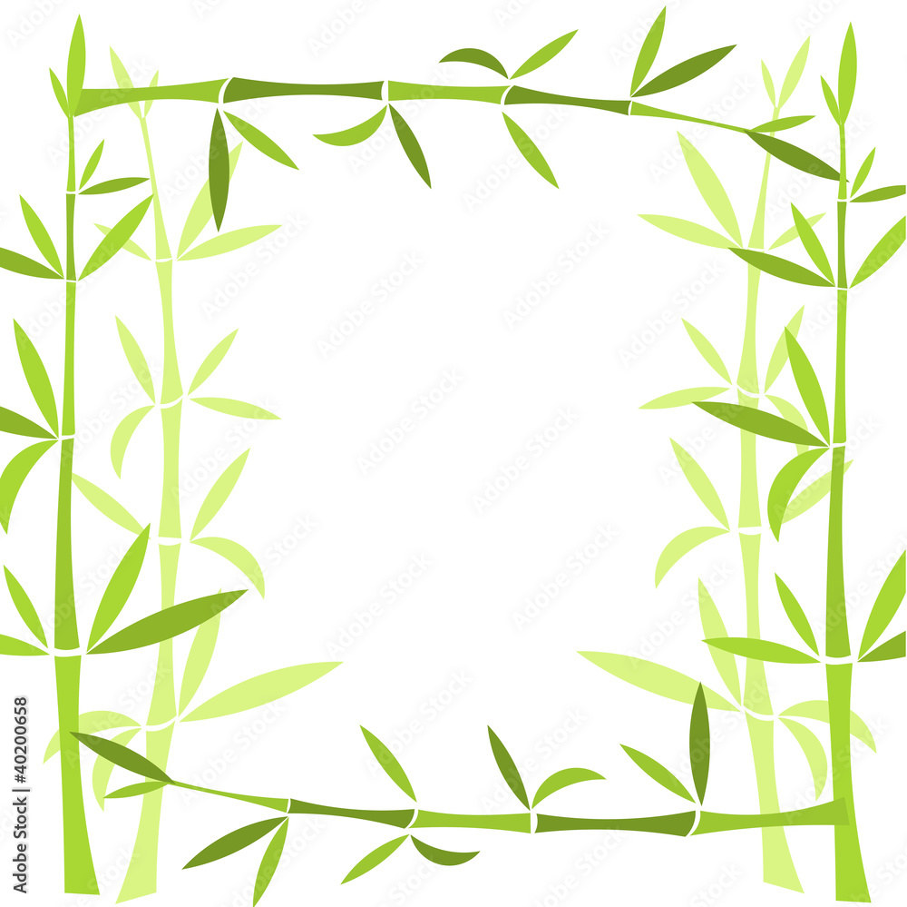Naklejka premium Bamboo frame