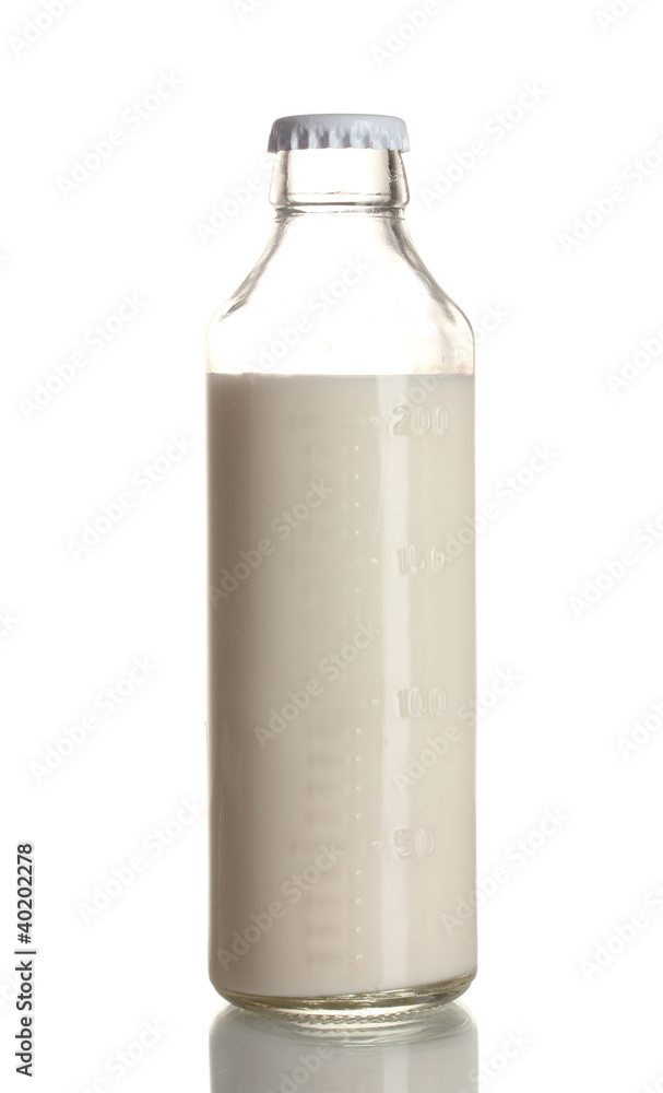 Bottle of milk isolated on white Bottle of milk isolated on white