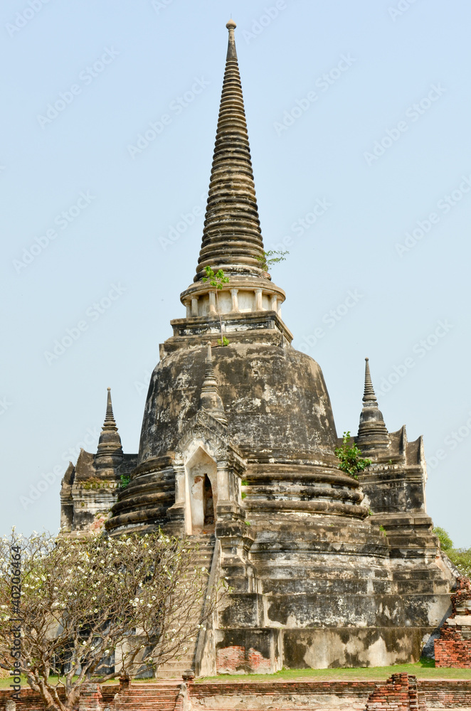 Naklejka premium Temple à Ayutthaya
