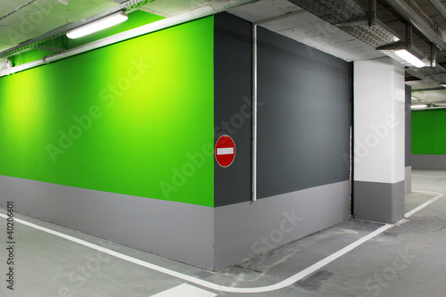 Green underground public garage
