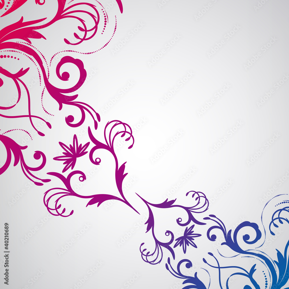 Abstract floral background with oriental flowers. Abstract floral background with oriental flowers.