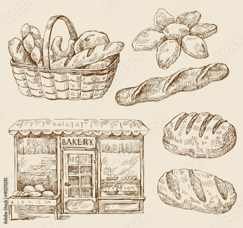 bread -  hand drawn