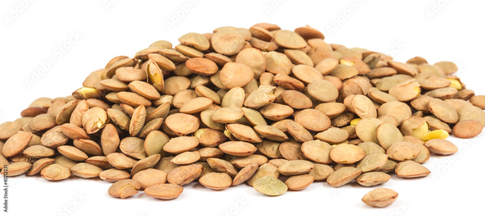 Lentils Isolated on White Background Lentils Isolated on White Background