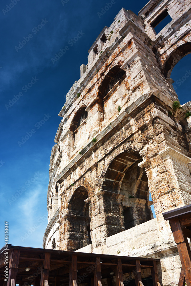 roman colosseum in Pula, Croatia