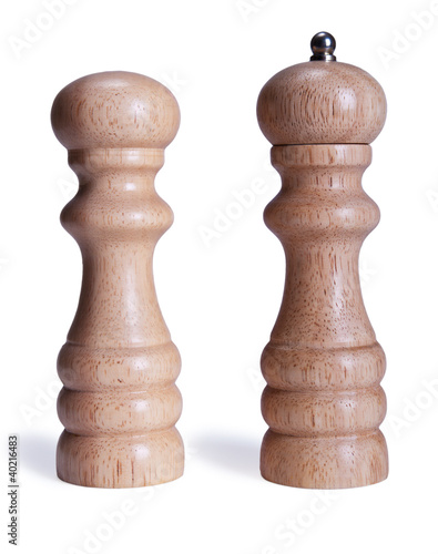 wooden salt and pepper shakers