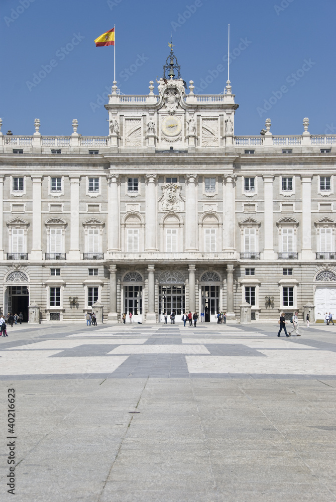 The Royal Palace in Madrid City. Spain