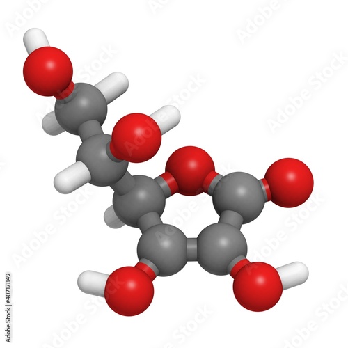 Vitamin C (Ascorbic acid) Molecule photo