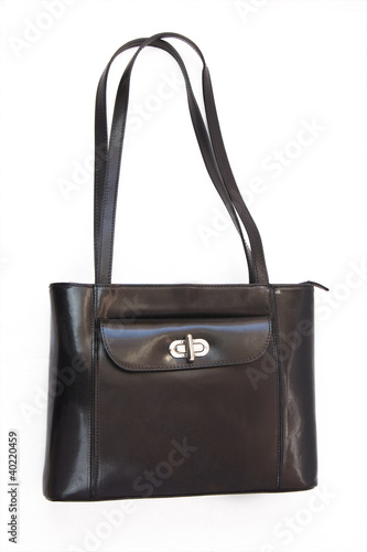 black shoulder bag