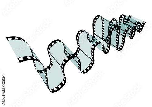 Filmstreifen, Fotostreifen, Negativ, transparent, Schlangenlinie
