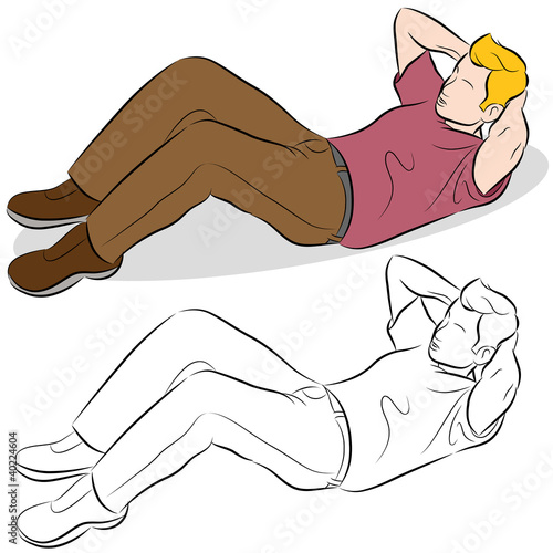 Man Doing Sit-ups