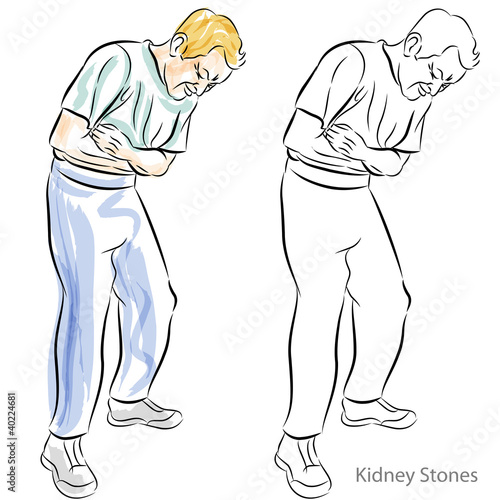Man Having Stomach Pains