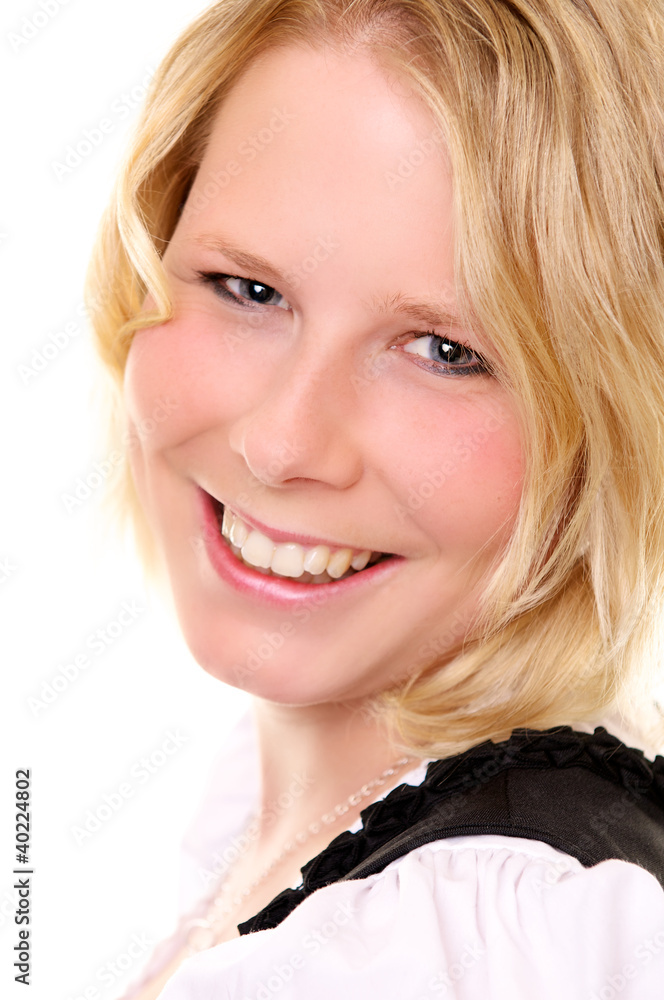 Attraktive junge Frau im Dirndl Close Up Attraktive junge Frau im Dirndl Close Up