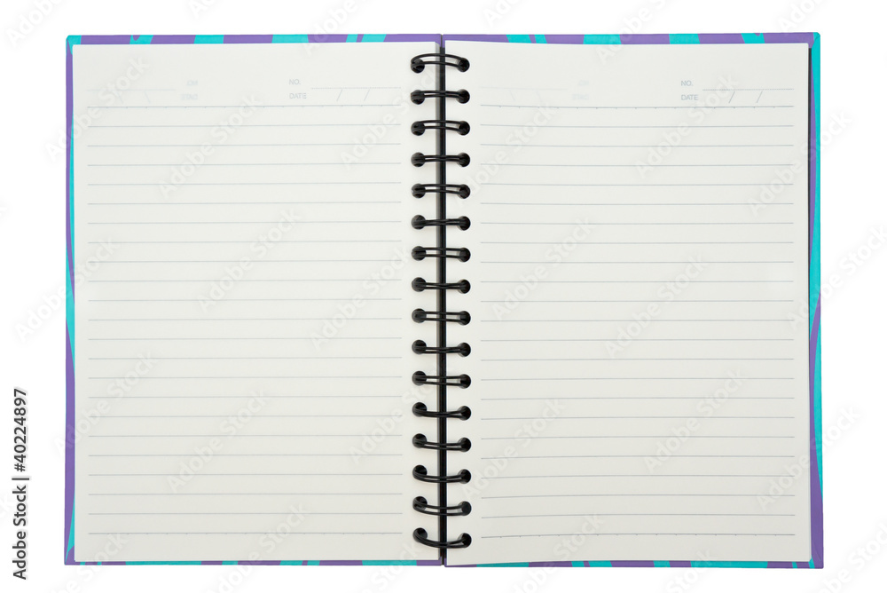 colorful notebook isolated on white background colorful notebook isolated on white background