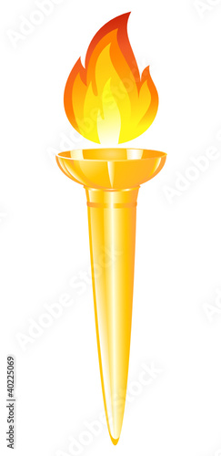 Olympic torch. Vector-Illustration