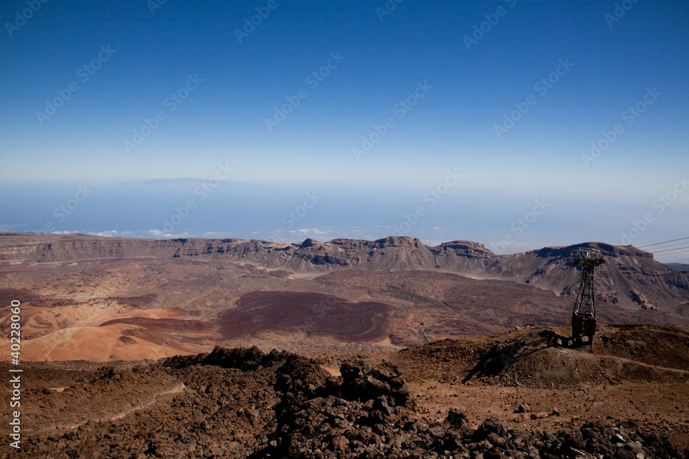 Southern slopes of Mt Teide