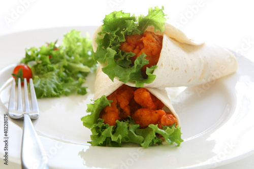 Buffalo Chicken Sandwich Wrap