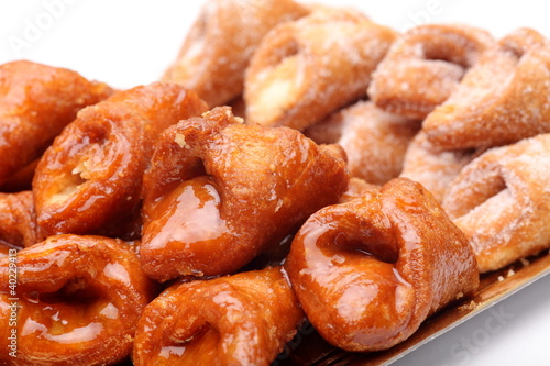 Pestiños de miel y azúcar
