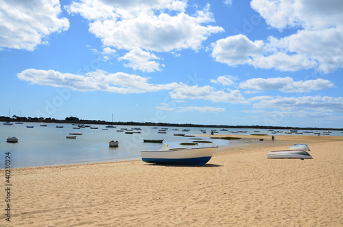 Barca en El Rompido. Huelva.