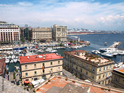 Картината върху платно Panorama di via Caracciolo  - Napoli  - Caracciolo street - Napl