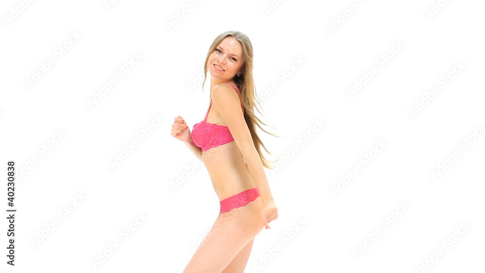 sexy young girl posing against white background sexy young girl posing against white background