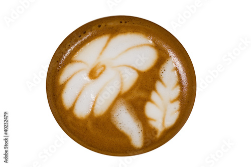 Coffee art, circle
