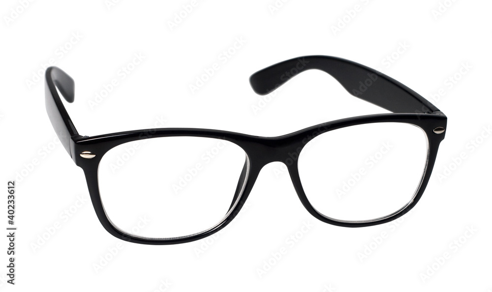 black eye glasses