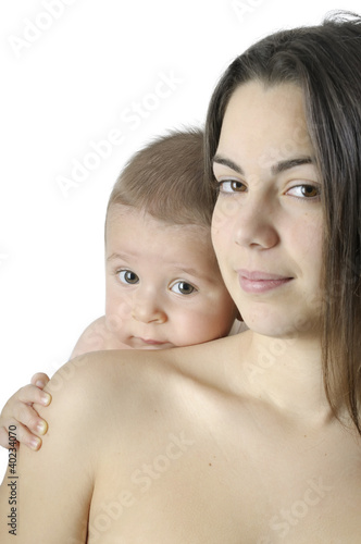 Baby with his mother