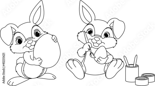 Easter Bunny coloring page