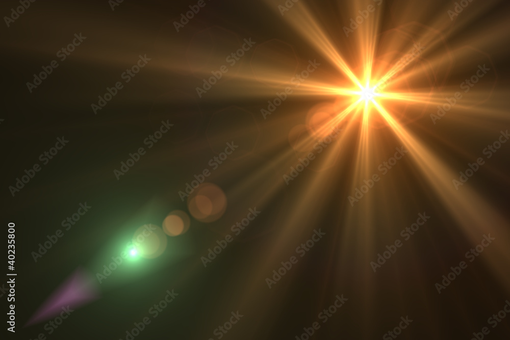 Lens flare abstract background