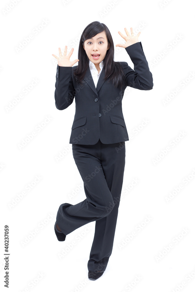驚く女性 驚く女性
