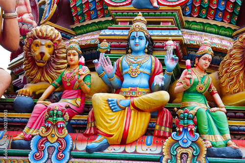 Tableau sur toile hinduism statues