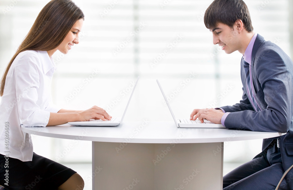 Fototapeta premium Young business people