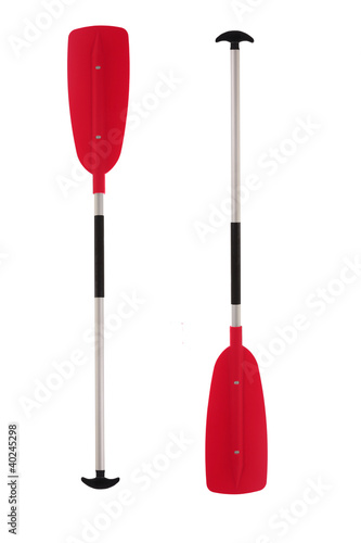 Foto pagaia, Kayak Paddle Isolated on white background