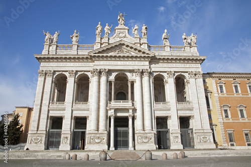 Rome - east facade of St. John Lateran basilica