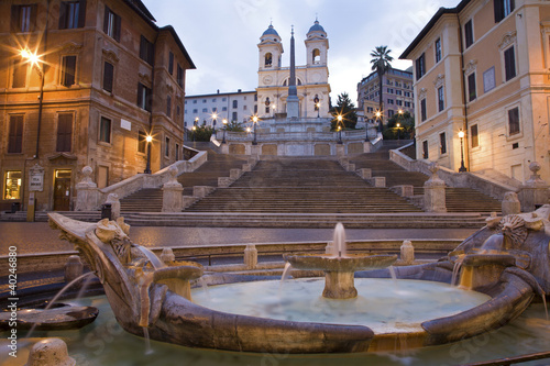 Photography Rome - Spain stairs in morning