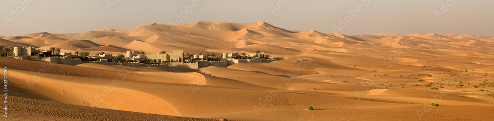 Naklejka premium Pustynne wydmy Abu Dhabi